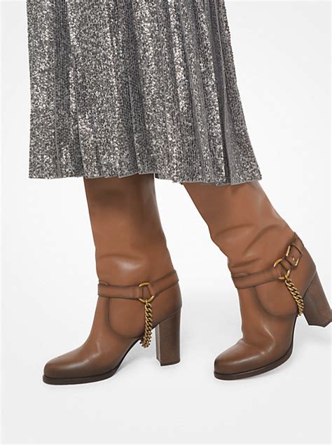 michael kors benson bottines|Michael Kors burnished boots.